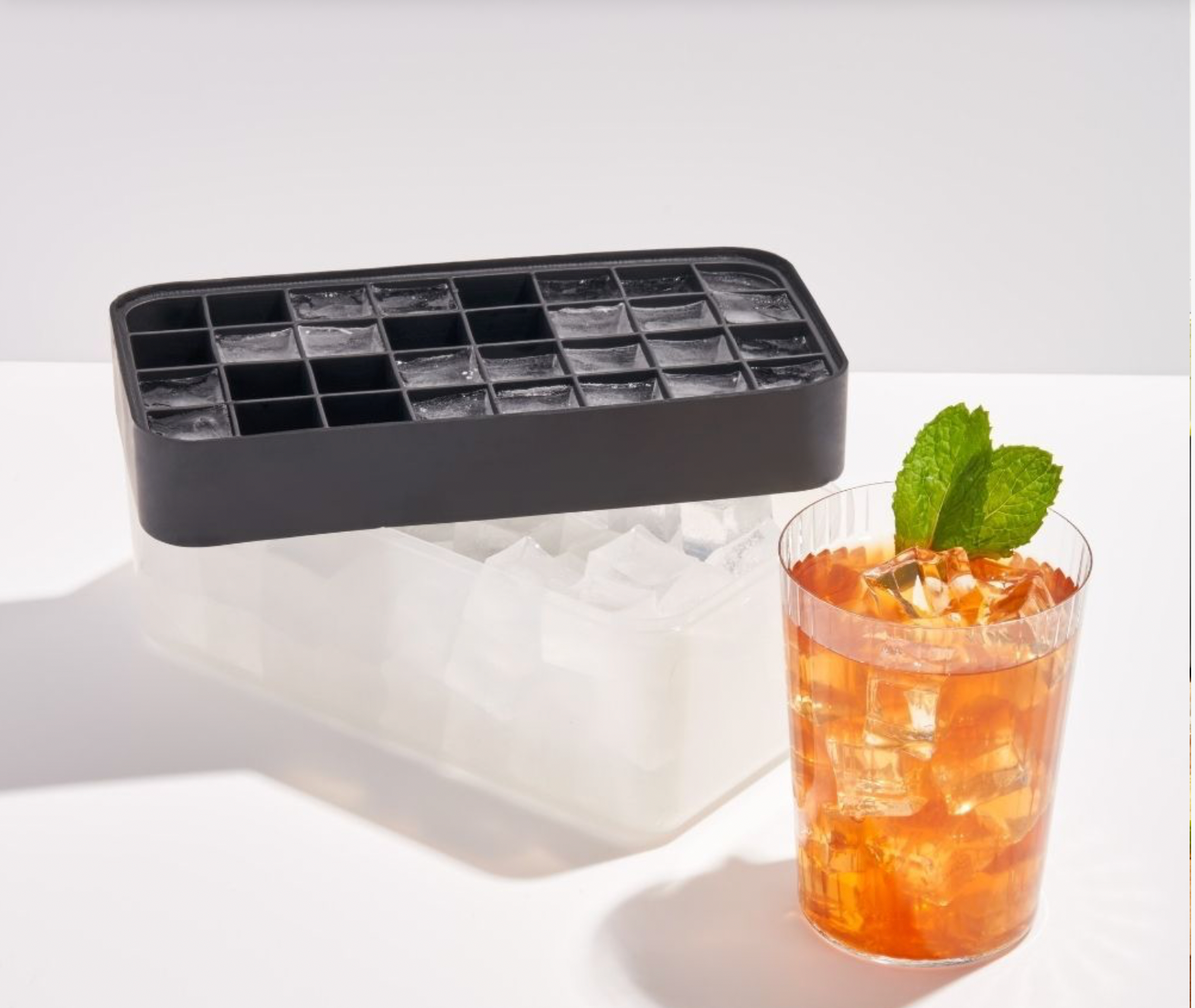 Ripple Cocktail Ice Mold - Charcoal
