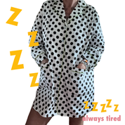 dot robe dress