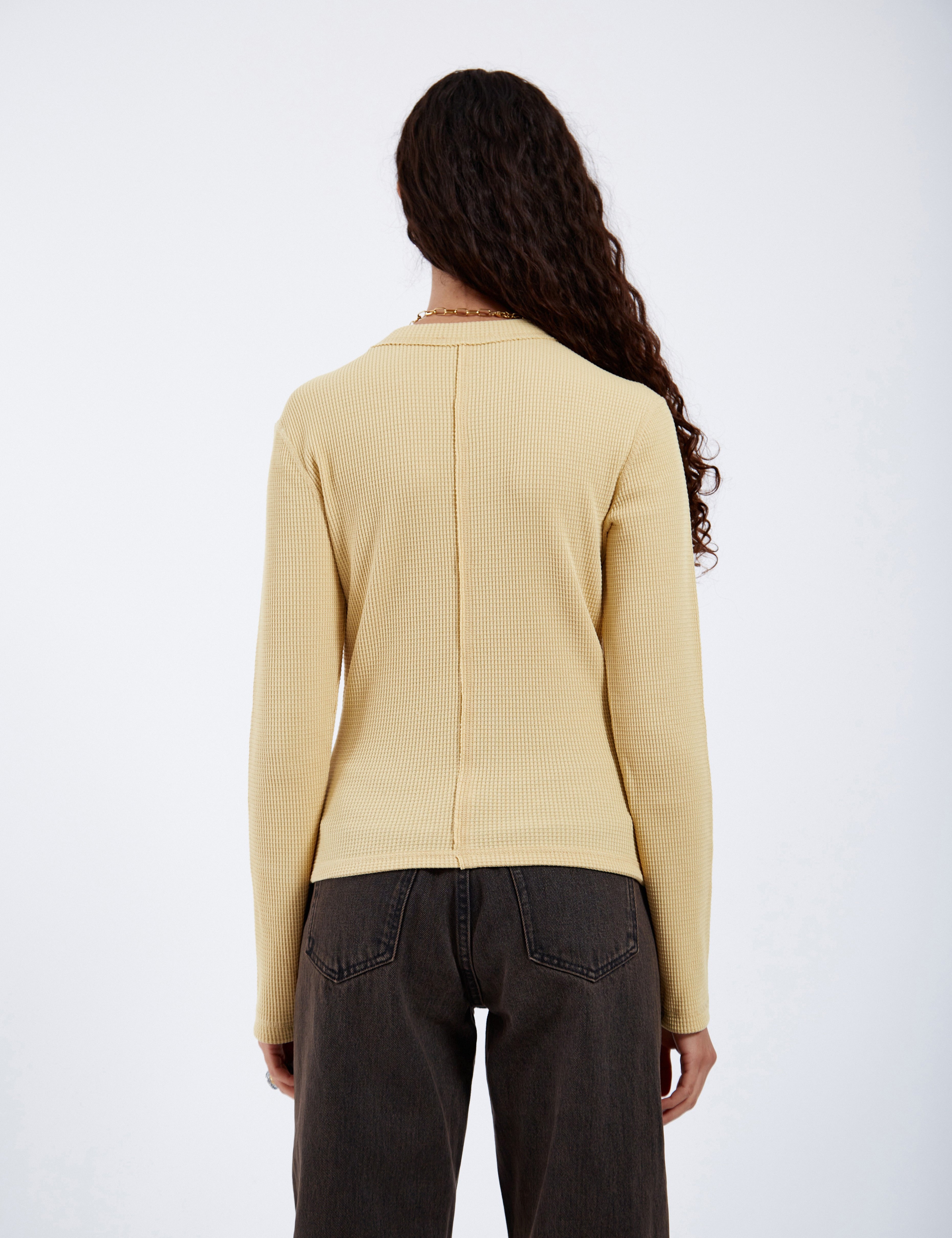 DrDenim_FW25_Product_Pictures_Stella_Waffle_Top_Jojoba_3114.jpg
