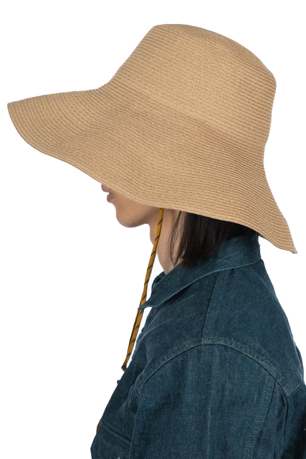 cotton braid capeline wide brim hat