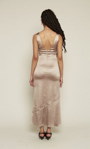 cut about bias maxi dress