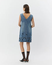 olympe short denim dress