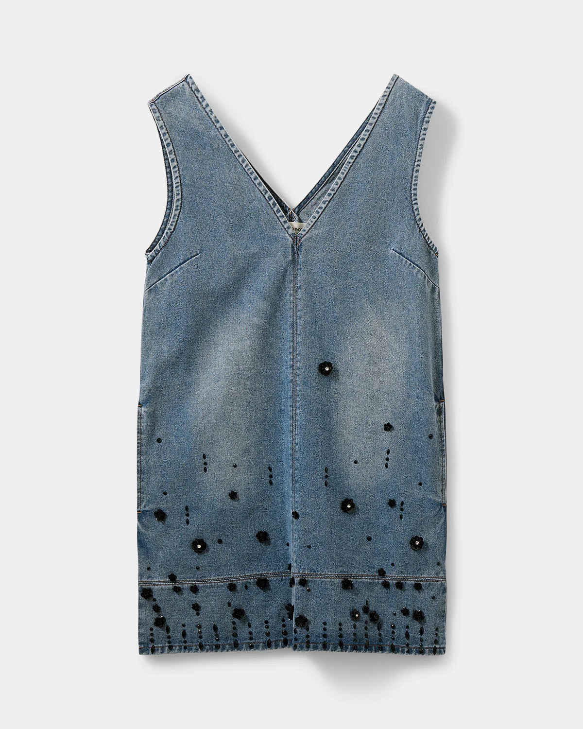 olympe short denim dress