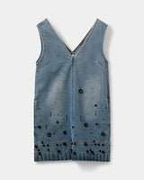 olympe short denim dress