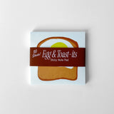 "egg and toast it" sticky note pad