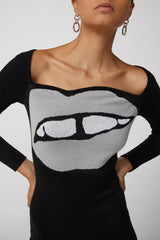 get lippy knit mini dress
