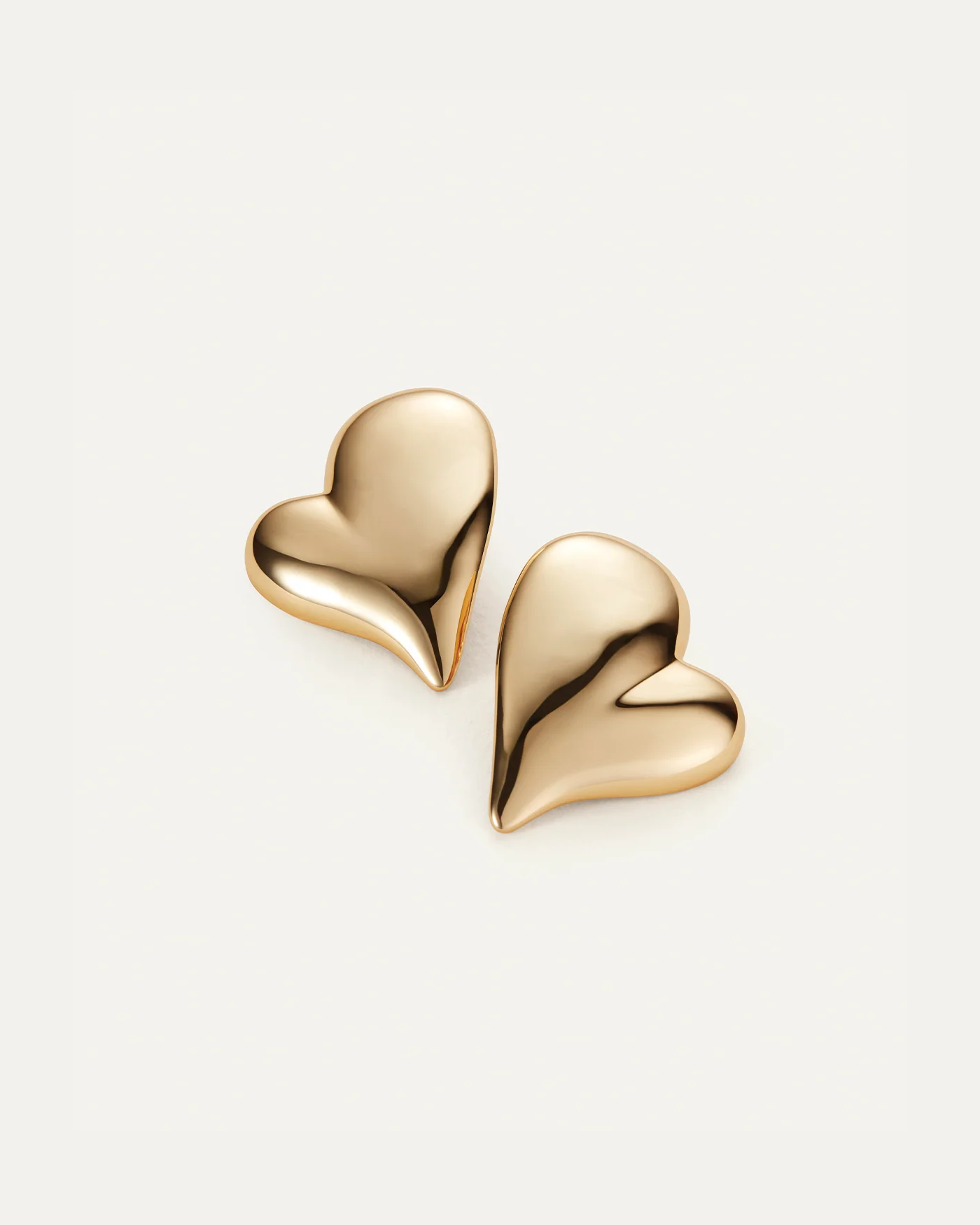 mega art heart earrings
