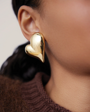 mega art heart earrings