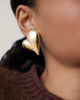 mega art heart earrings