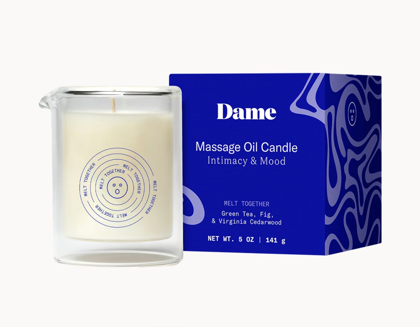 melt together massage oil candle