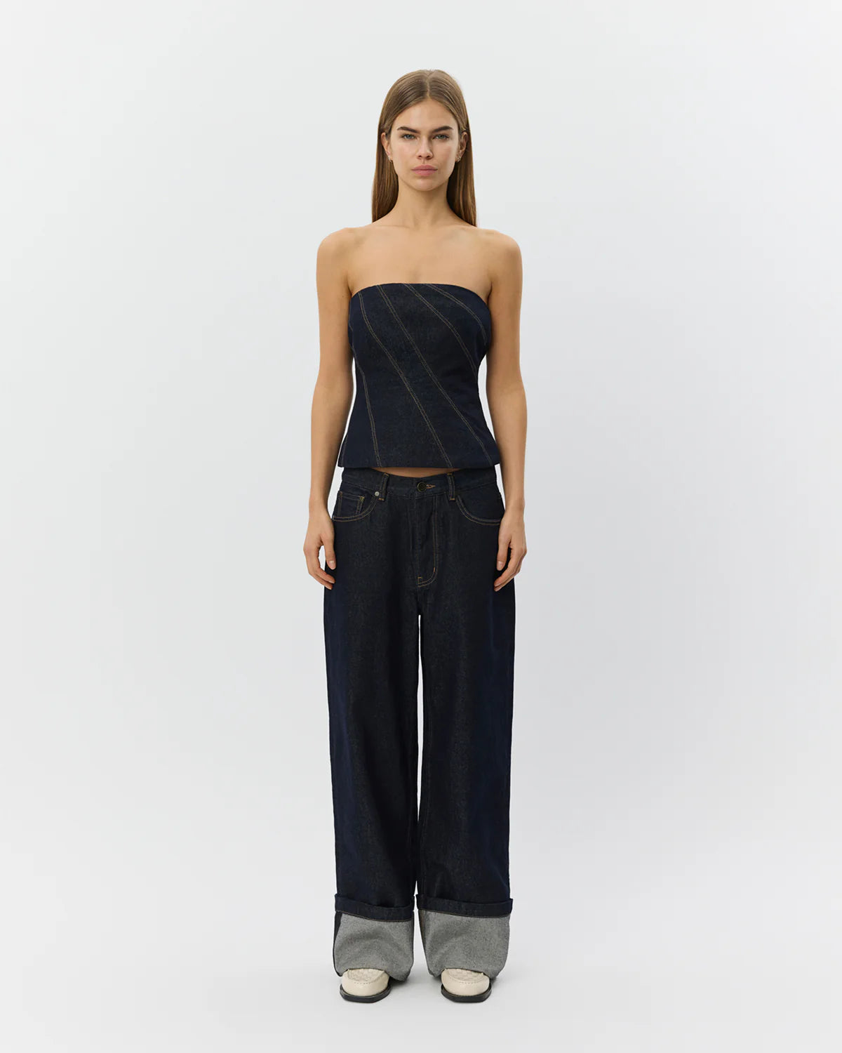 misha raw denim jeans