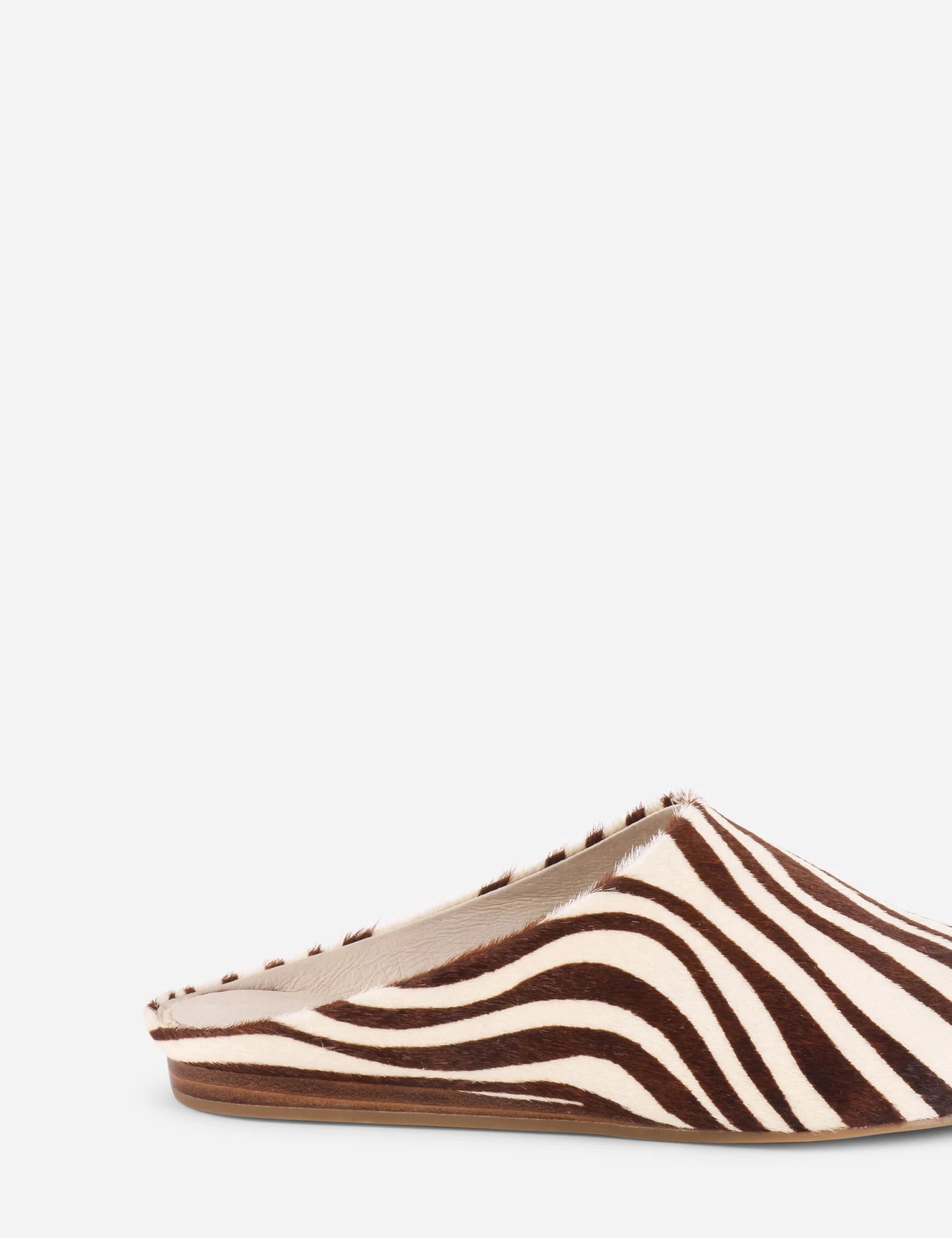 major cowhide flat mule