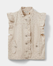 farah frill sleeve vest