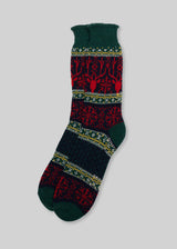 wool fair isle socks