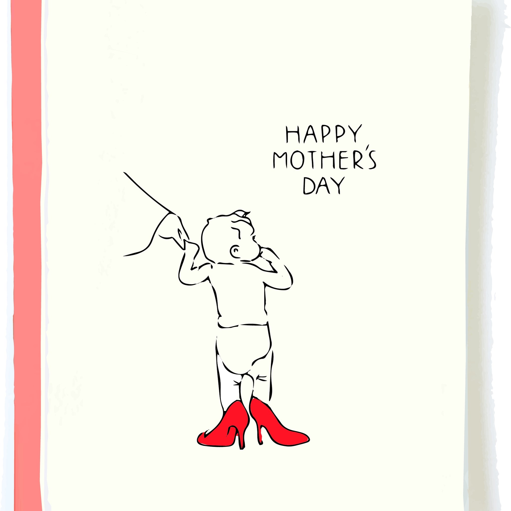 heels mother's day card