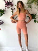 high waist bike short