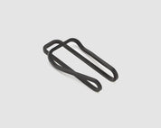 money clip - square - carbon black