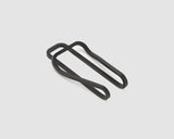 money clip - square - carbon black