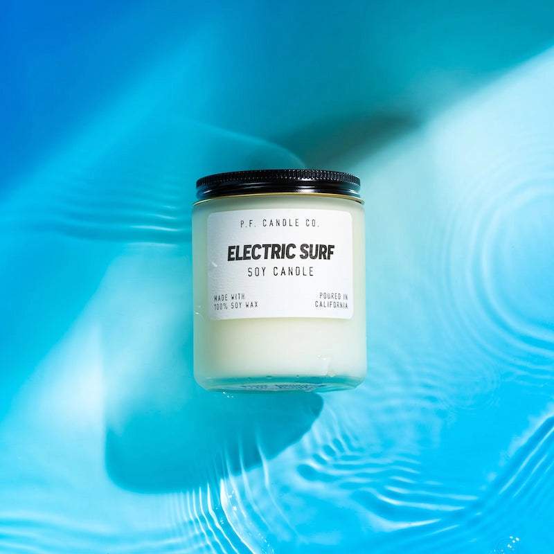 electric surf 7.2 oz soy candle *limited edition soft focus