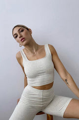 high waist bike short