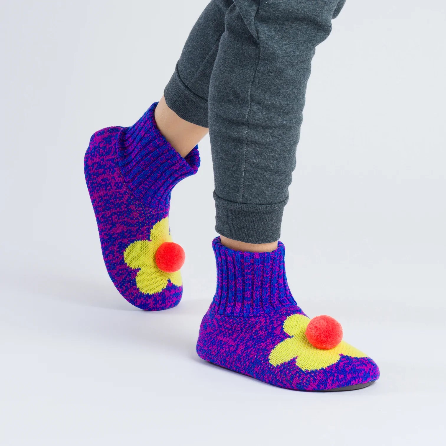 flower sock slippers