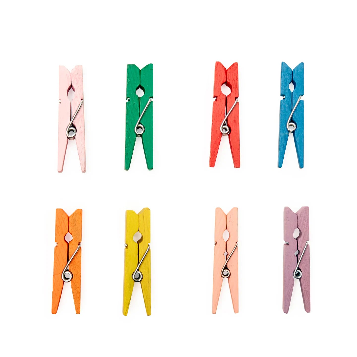 mini rainbow clothes pins bag clips