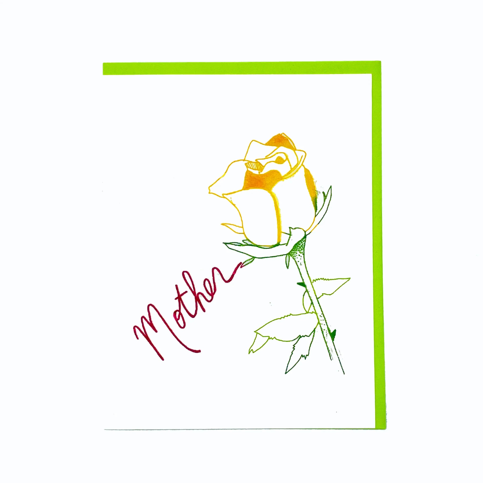 mother rose card