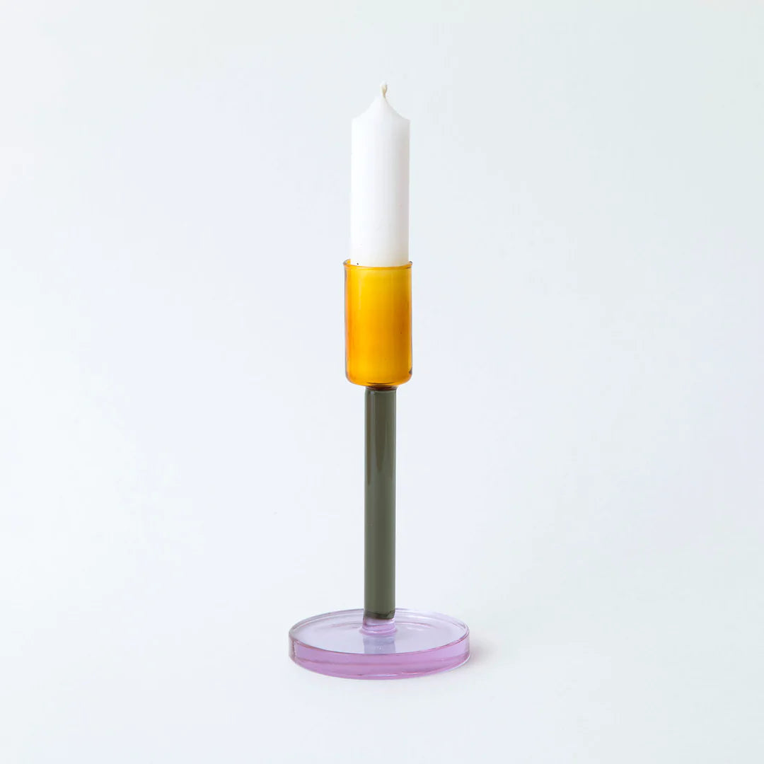 glass candlestick - tall